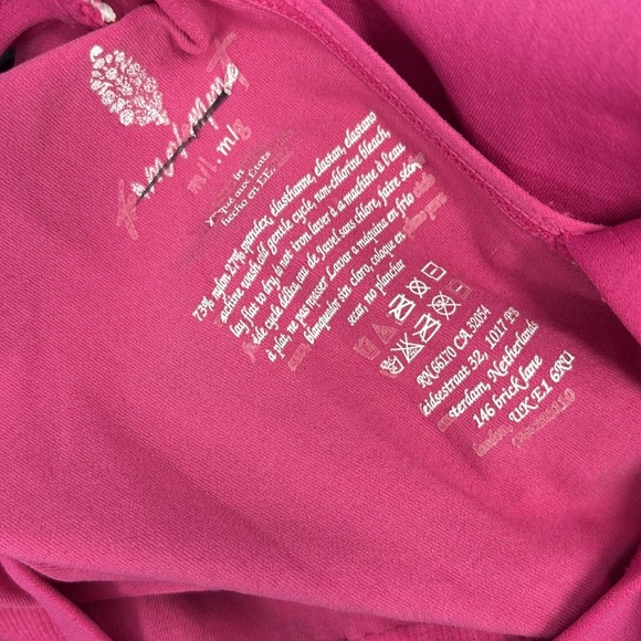 NEW FREE PEOPLE - Pink Athletic Jumpsuit with Criss Cross Back size M/L - Picture 8 of 9